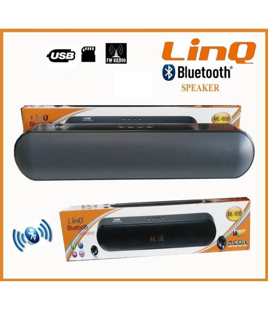 Casse Speaker Bluetooth Wireless 3d Radio Lettore Microsd Usb Linq Ml-800         