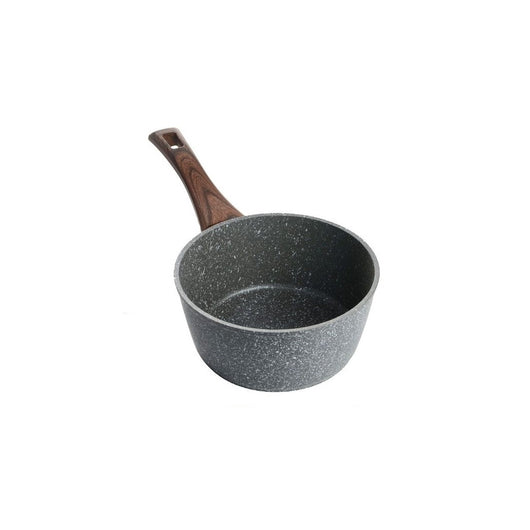 Trade Shop - Casseruola Con Manico Legno Pentola Antiaderente Antigraffio Per Induzione Da ø16 A 20cm -