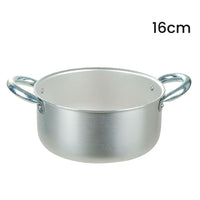 Trade Shop - Casseruola Pentola In Alluminio Con 2 Maniglie Metallo ø16-18 Cm Utensile Per Cucina -