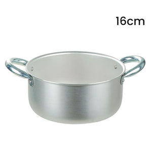 Trade Shop - Casseruola Pentola In Alluminio Con 2 Maniglie Metallo ø16-18 Cm Utensile Per Cucina -
