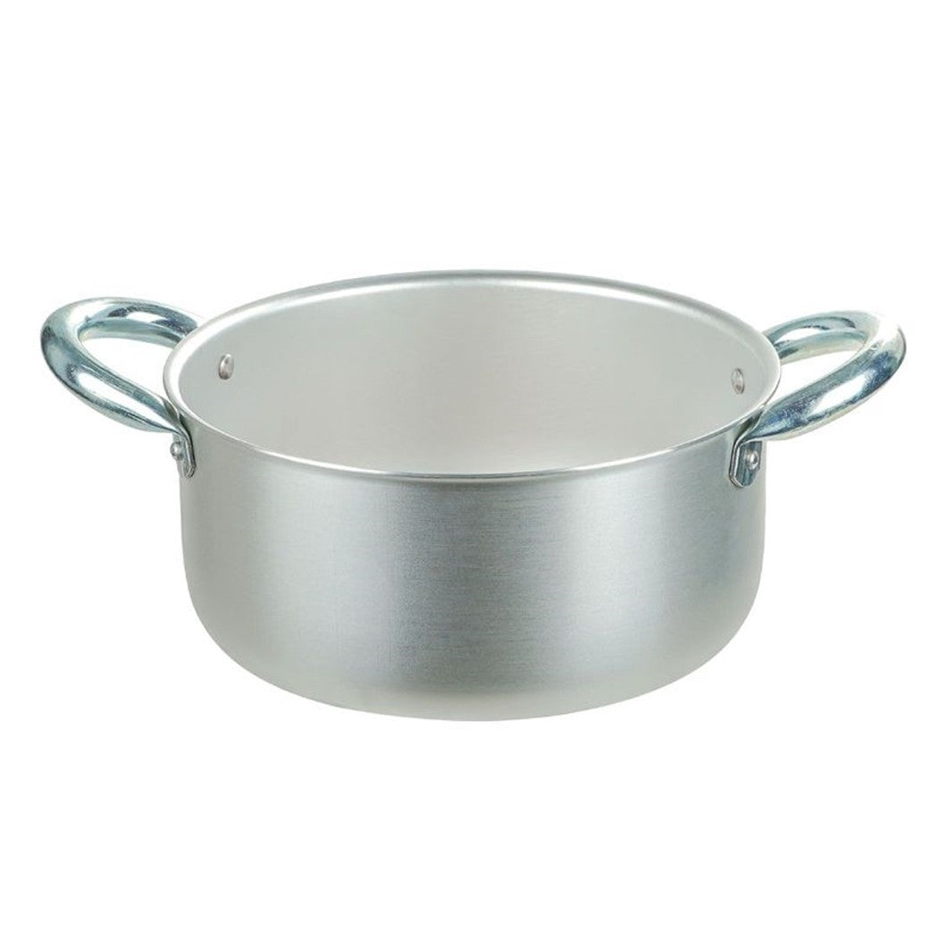 Trade Shop - Casseruola Pentola In Alluminio Con 2 Maniglie Metallo ø16-18 Cm Utensile Per Cucina -