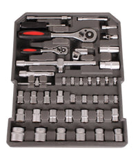 Cassetta Attrezzi A Trolley Officina Portatile Con 187 Utensili 4 Scomparti         