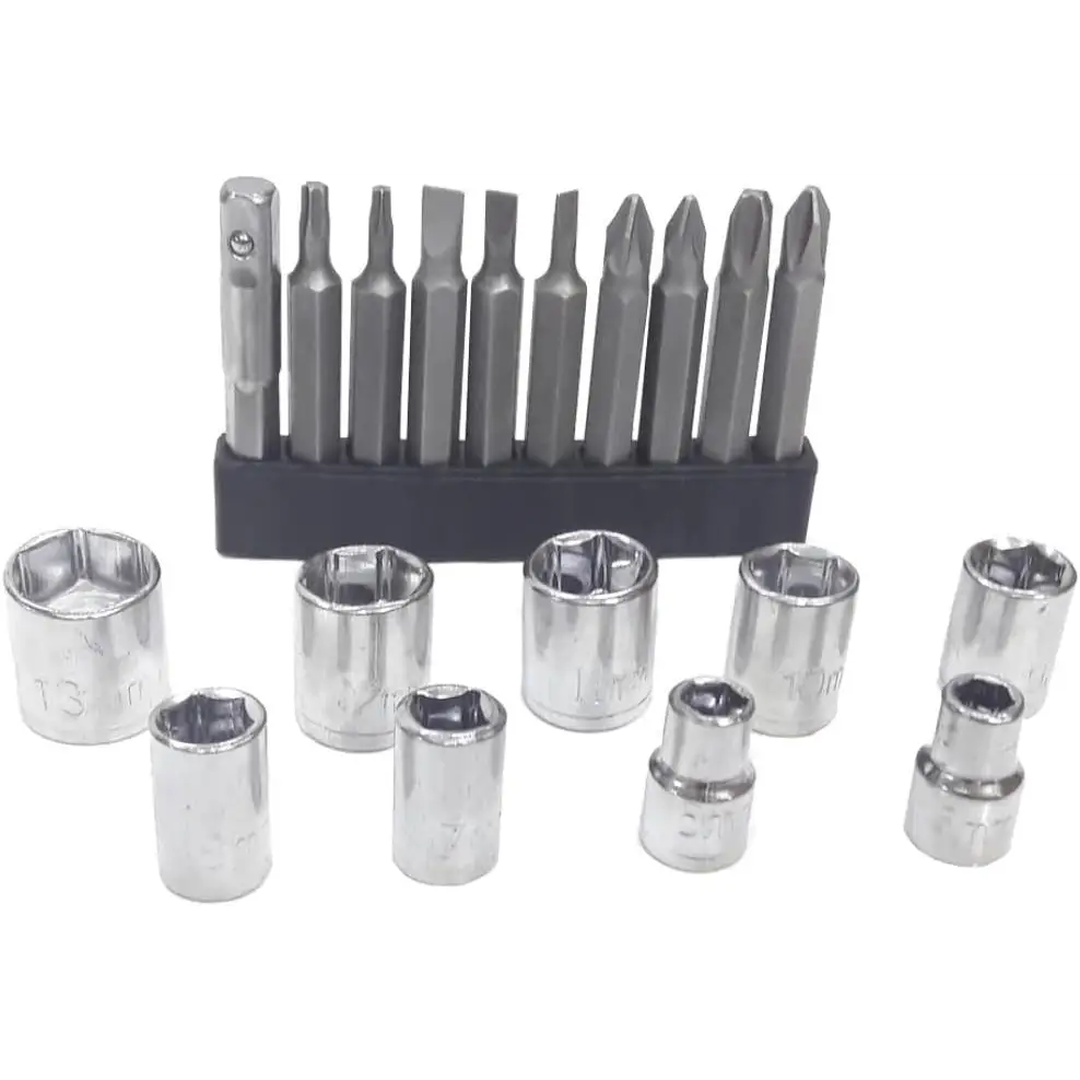 Cassetta attrezzi Completa con Attrezzi da Lavoro con Trapano Avviatore