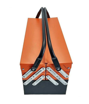 Cassetta Attrezzi Completa Di 85 Utensili A 5 Scomparti Chiavi Cricchetti Pinze         