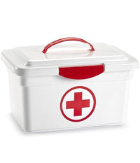 Cassetta Con Manico Pronto Soccorso Sanitaria Contenitore Medicinali 35x23x48cm         