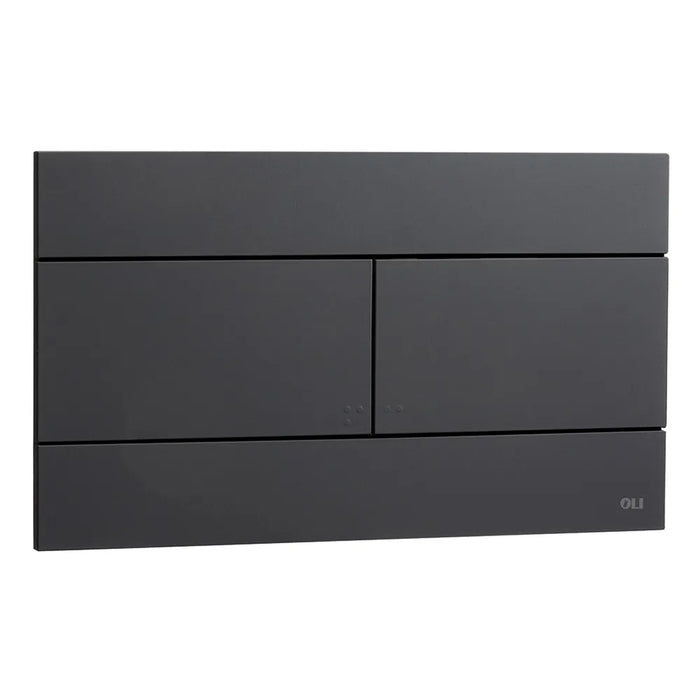 Cassetta da incasso Oli74 Plus doppio scarico con placca wc nero Matt