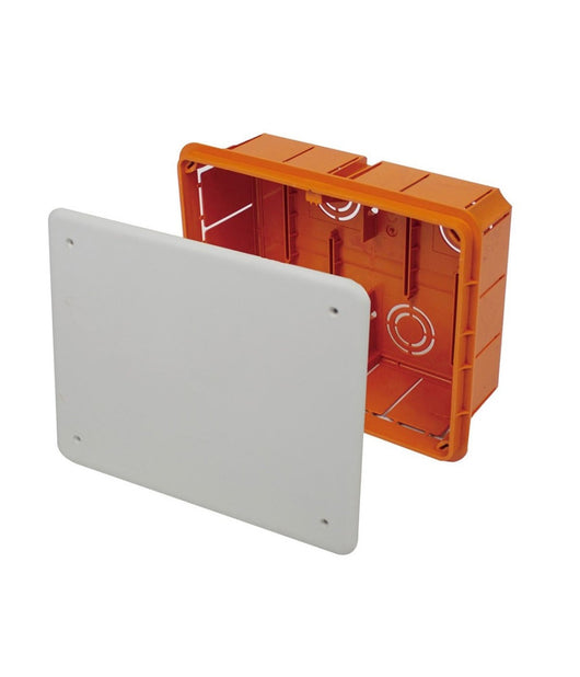 Cassetta Di Derivazione Da Incasso Muro Ip40 Con Coperchio Viti 118x96x70mm 27005         