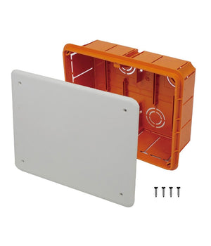 Cassetta Di Derivazione Incasso Muro Ip40 Con Coperchio Viti 160x130x70mm 27007         