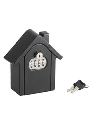 Cassetta portachiavi keybox a forma di casa con combinazione a 4 cifre, 2 chiavi di riserva, nero satinato - THIRARD
