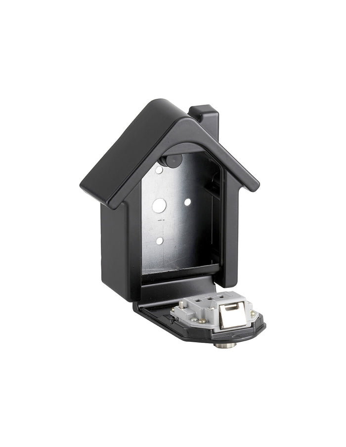 Cassetta portachiavi keybox a forma di casa con combinazione a 4 cifre, 2 chiavi di riserva, nero satinato - THIRARD