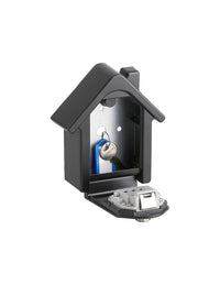 Cassetta portachiavi keybox a forma di casa con combinazione a 4 cifre, 2 chiavi di riserva, nero satinato - THIRARD