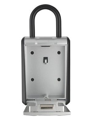 Cassetta portachiavi keybox a combinazione, 4 cifre, ansa in acciaio rimovibile, grigio/nero - THIRARD