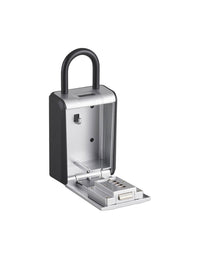 Cassetta portachiavi keybox a combinazione, 4 cifre, ansa in acciaio rimovibile, grigio/nero - THIRARD