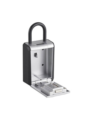 Cassetta portachiavi keybox a combinazione, 4 cifre, ansa in acciaio rimovibile, grigio/nero - THIRARD