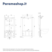Modulo con cassetta a incasso per cartongesso per vaso sospeso | Fusion Fa