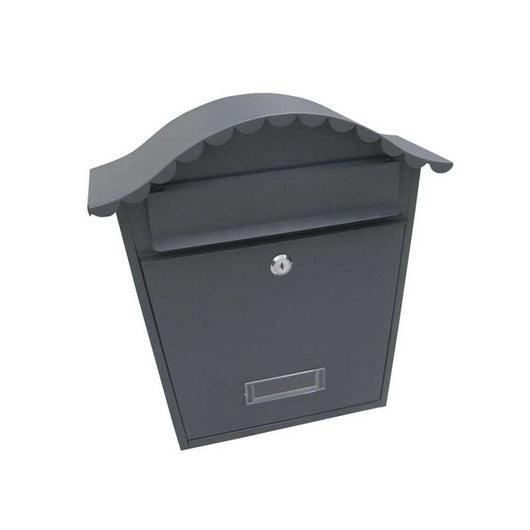 Cassetta Lettere Acciaio Riviste Grigio Scuro