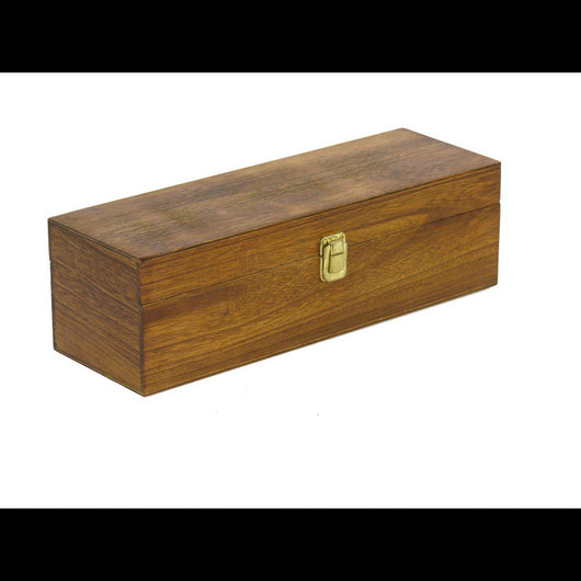 Cassetta portabottiglia noce chiaro 1 posto cm 36x12h11