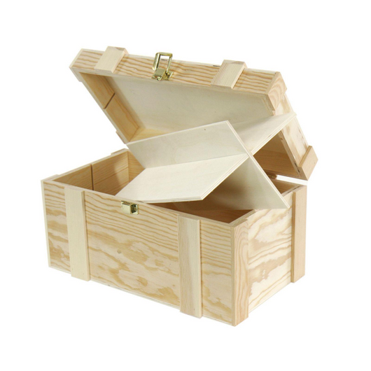 Cassetta portabottiglie 2+2b pino nat liste cm 37x21h19