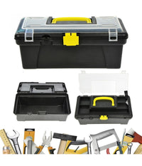 Cassetta Portautensili 2 Scomparti In Plastica Valigetta Attrezzi Minuterie 30cm         