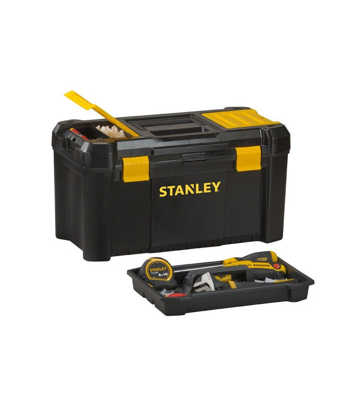 Cassetta Portautensili 2 Scomparti Stanley In Plastica Valigetta Attrezzi         