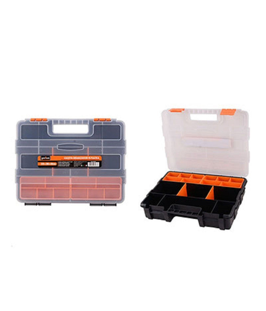 Cassetta Portautensili 21 Scomparti 2 Vassoi Estraibili Organizer Minuteria 93087         