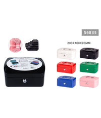 Cassetta Portavalori Cassaforte Di Sicurezza In Metallo Chiavi 20x16x9cm 56835         