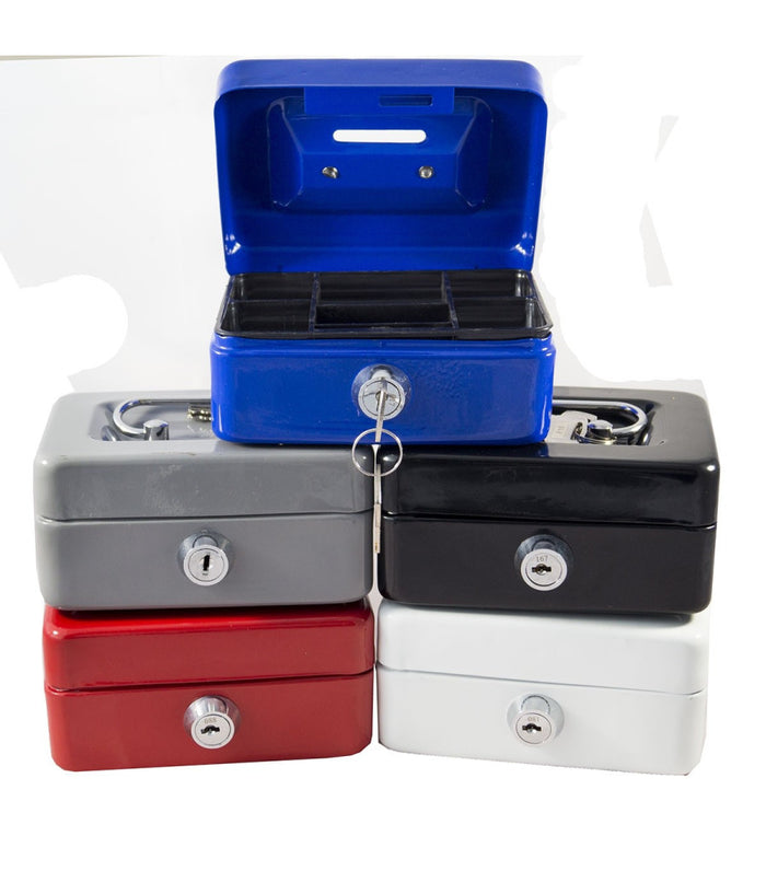 Cassetta Portavalori Di Sicurezza Portamonete Banconote Con Chiave 200x160x90         