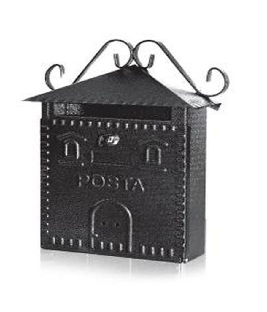 Cassetta Posta Postale In Ferro Battuto Esterno Buca Lettere 30x36x10cm         
