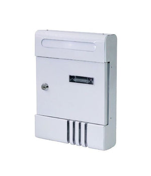 Cassetta Postale In Metallo Porta Lettere Chiave Buca Posta H2803 Bianca 56848         