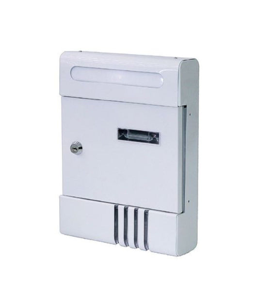 Cassetta Postale In Metallo Porta Lettere Chiave Buca Posta H2803 Bianca 56848         