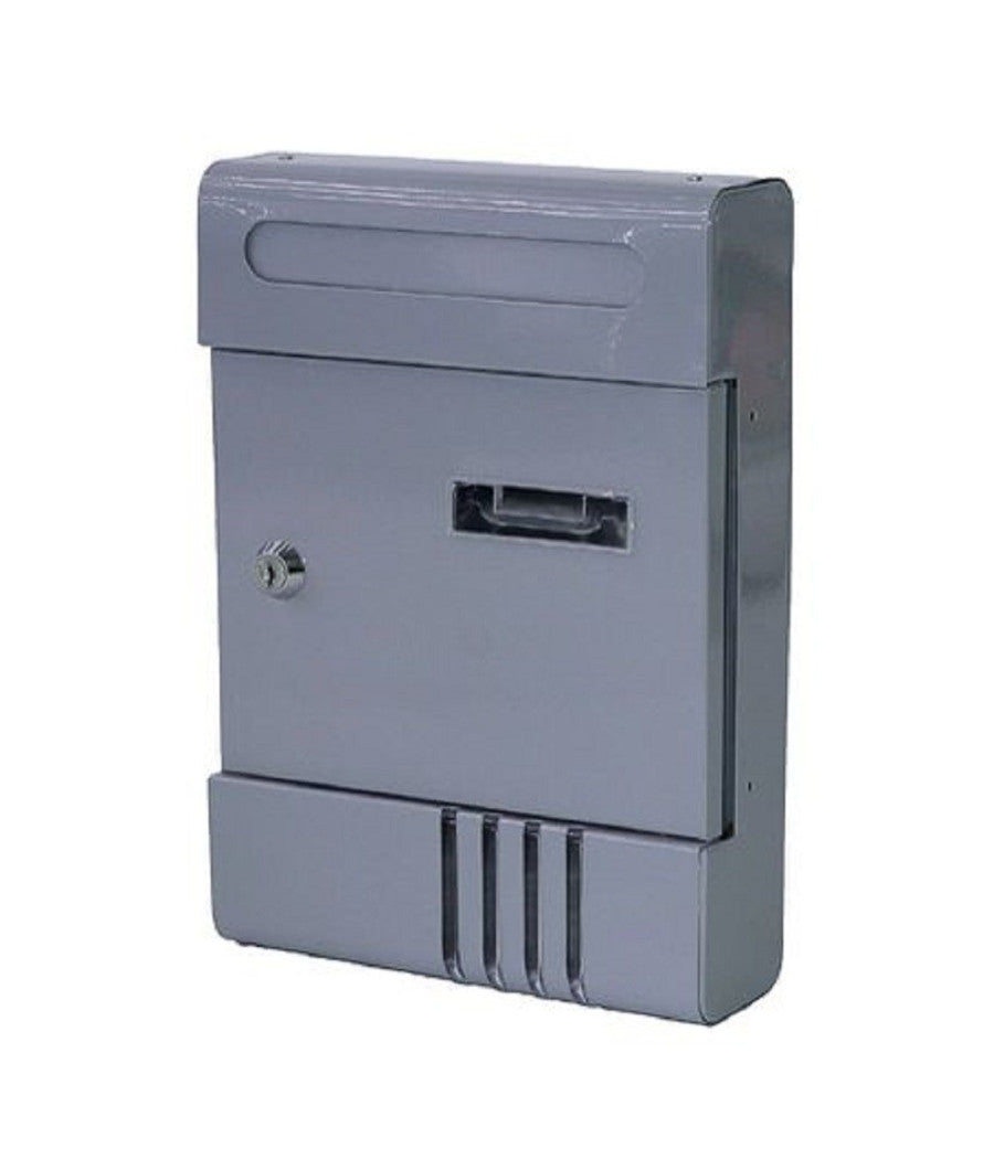 Cassetta Postale In Metallo Porta Lettere Chiave Buca Posta H2803 Grigia 56850         