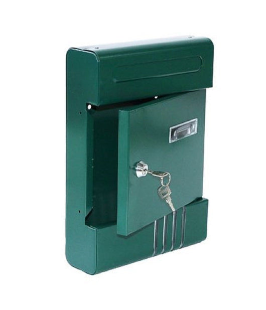 Cassetta Postale In Metallo Portalettere Con Chiave Buca Posta H2803 Verde 56851         