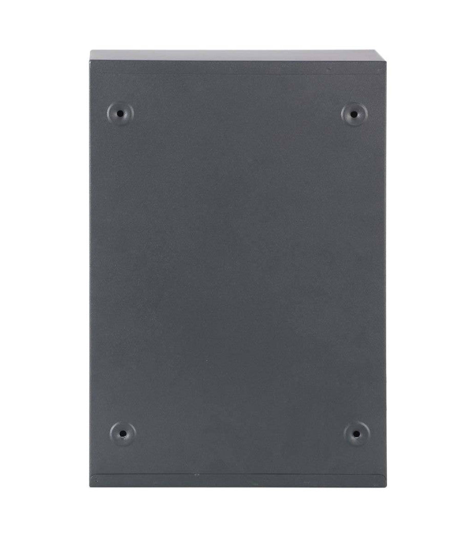 Cassetta Postale Parete Acciaio Buca Lettere Posta Esterno Con Chiave Grigio         