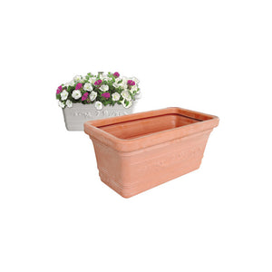 Cassetta rettangolare 100×44×44 in resina Prestige Impruneta da esterno – Nuova Plastica Adriatica