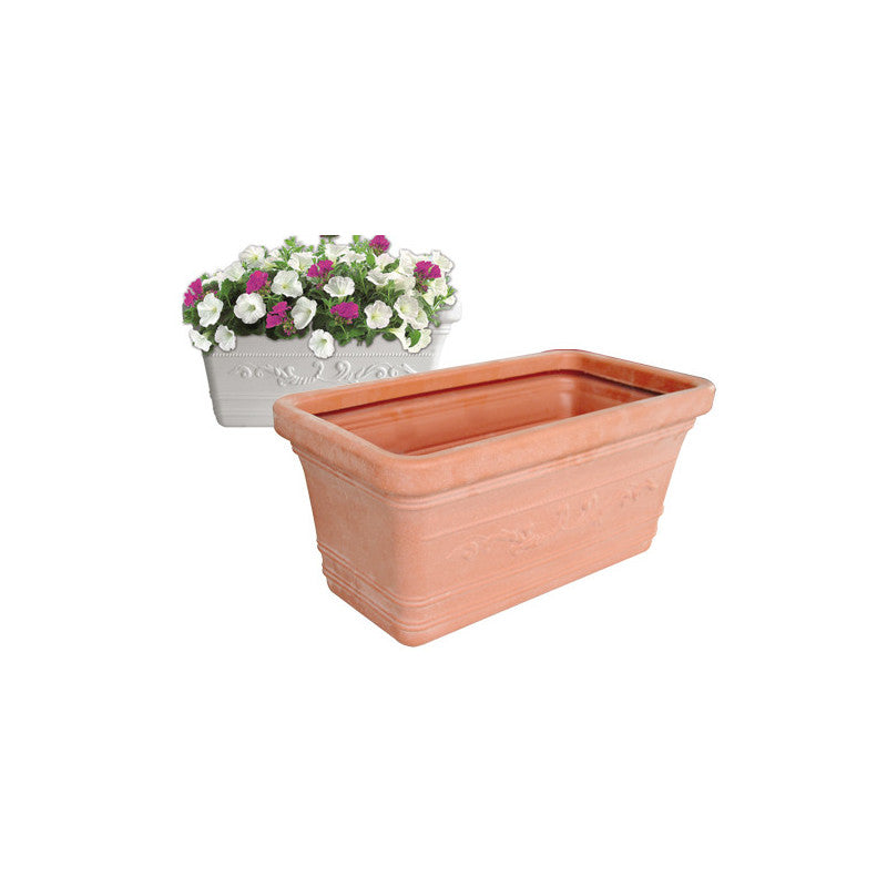 Cassetta rettangolare 60×33×34 in resina Prestige bianca da esterno – Nuova Plastica Adriatica