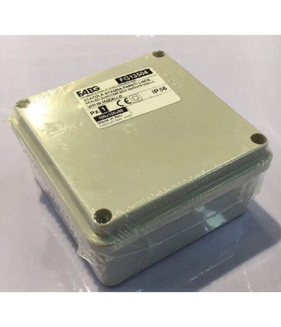 Cassetta Scatole Derivazione Stagne Pareti Lisce Coperchio Viti Ip56 100x100x50mm         