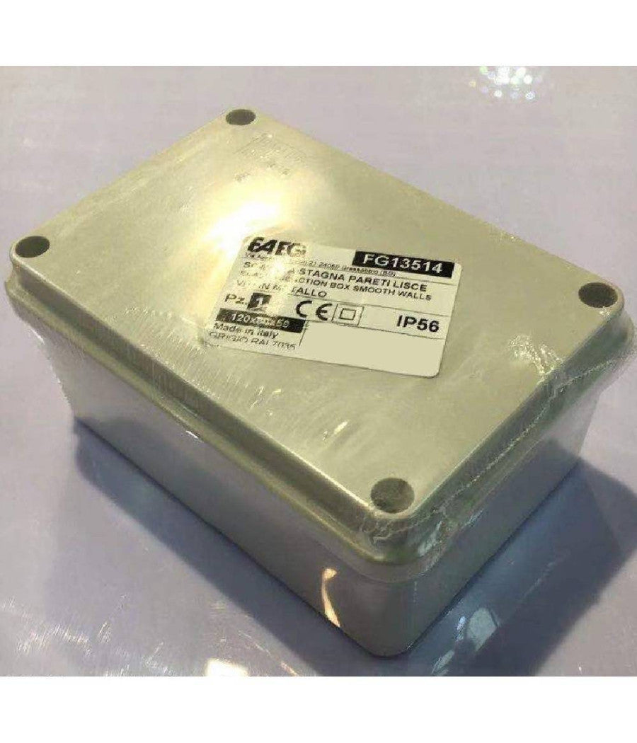 Cassetta Scatole Derivazione Stagne Pareti Lisce Coperchio Viti Ip56 120x80x50mm         