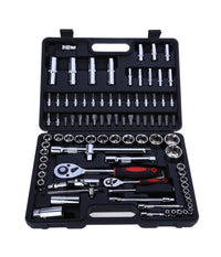 Cassetta Valigetta Set Cricchetto 94 Pz Kf-94 Acciaio Cromo Vanadio 1/2" 1/4"         