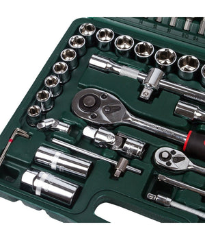 Cassetta Valigetta Set Cricchetto 94 Pz Kf-94 Acciaio Cromo Vanadio 1/2" 1/4"         