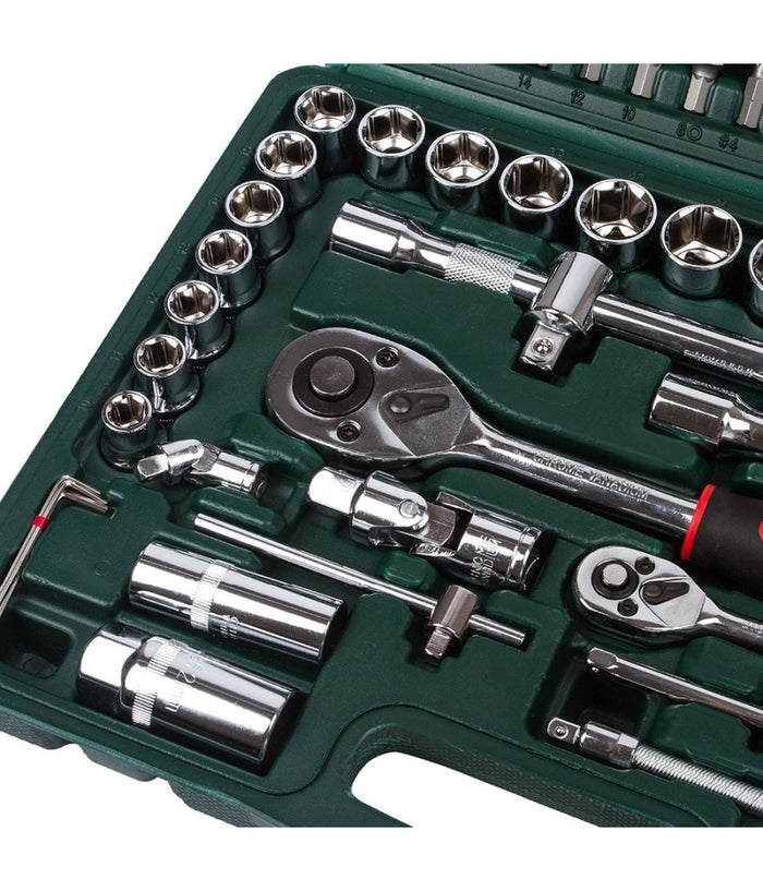 Cassetta Valigetta Set Cricchetto 94 Pz Kf-94 Acciaio Cromo Vanadio 1/2" 1/4"         