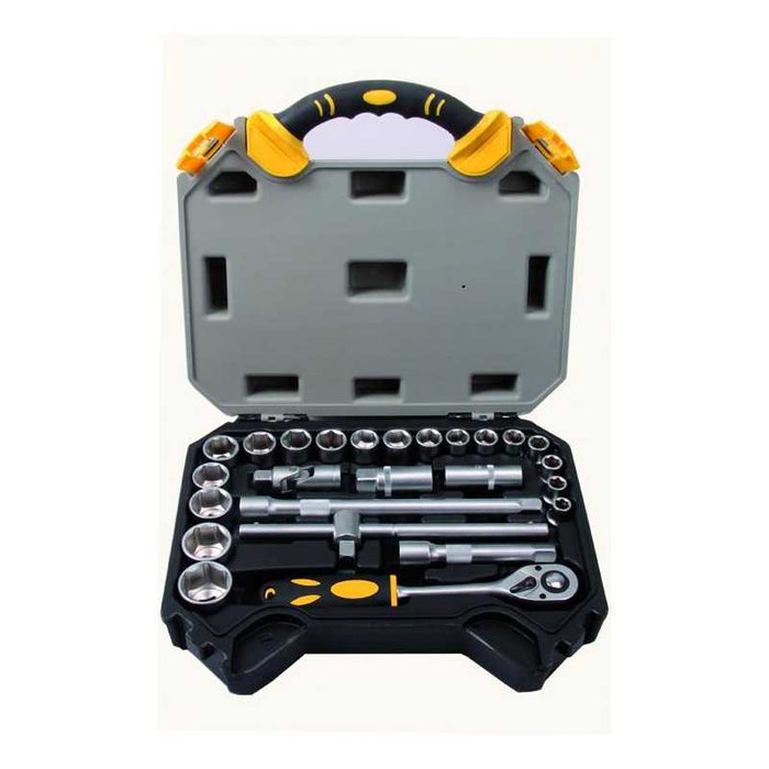 Cassetta Vigor Chiavi Bussola Crv 1/2" Exagonal Pezzi 25