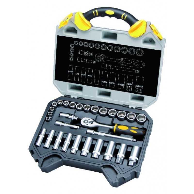 Cassetta Vigor Chiavi Bussola Crv 3/8" Exagonal Pezzi 29