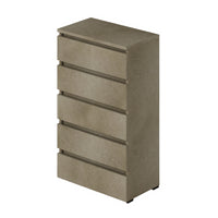 Cassettiera 5 cassetti 75x40x127 MONTATA colore argilla