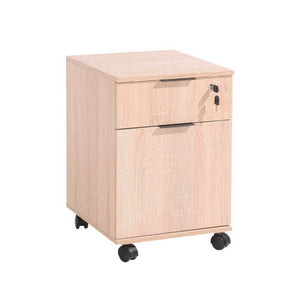 Cassettiera da ufficio con ruote rkm311 colore rovere sonoma
