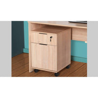 Cassettiera da ufficio con ruote rkm311 colore rovere sonoma