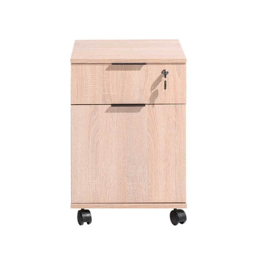 Cassettiera da ufficio con ruote rkm311 colore rovere sonoma