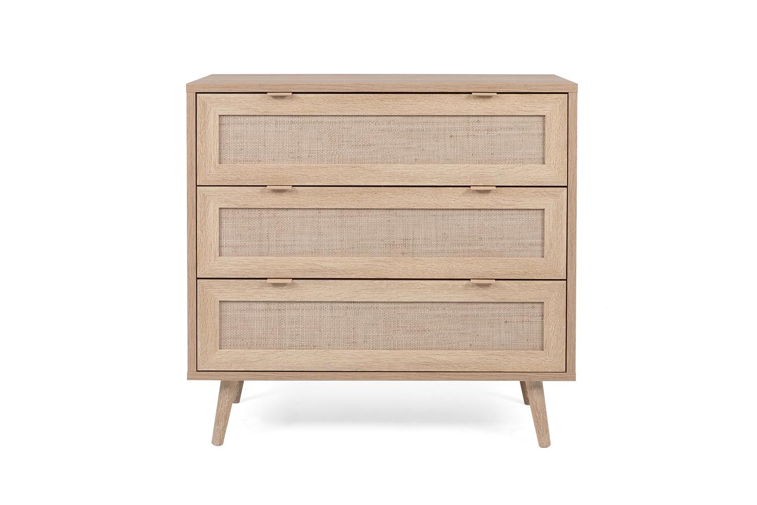 Cassettiera Kara con 3 cassetti Quercia e Rafia, ZFRBALI03A
