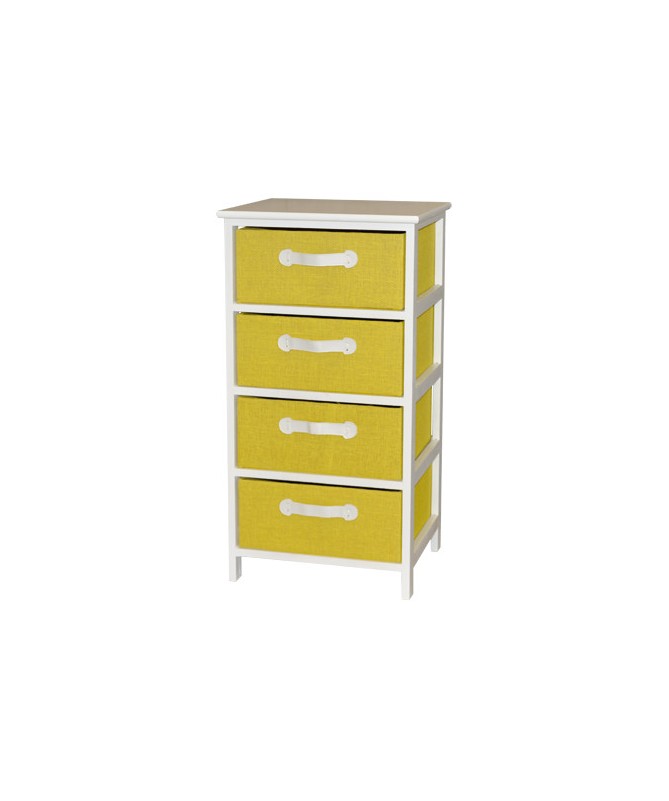CASSETTIERA IRIS 4 CASSETTI - Giallo