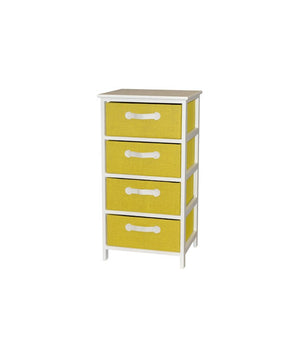 CASSETTIERA IRIS 4 CASSETTI - Giallo