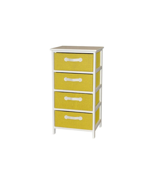 CASSETTIERA IRIS 4 CASSETTI - Giallo